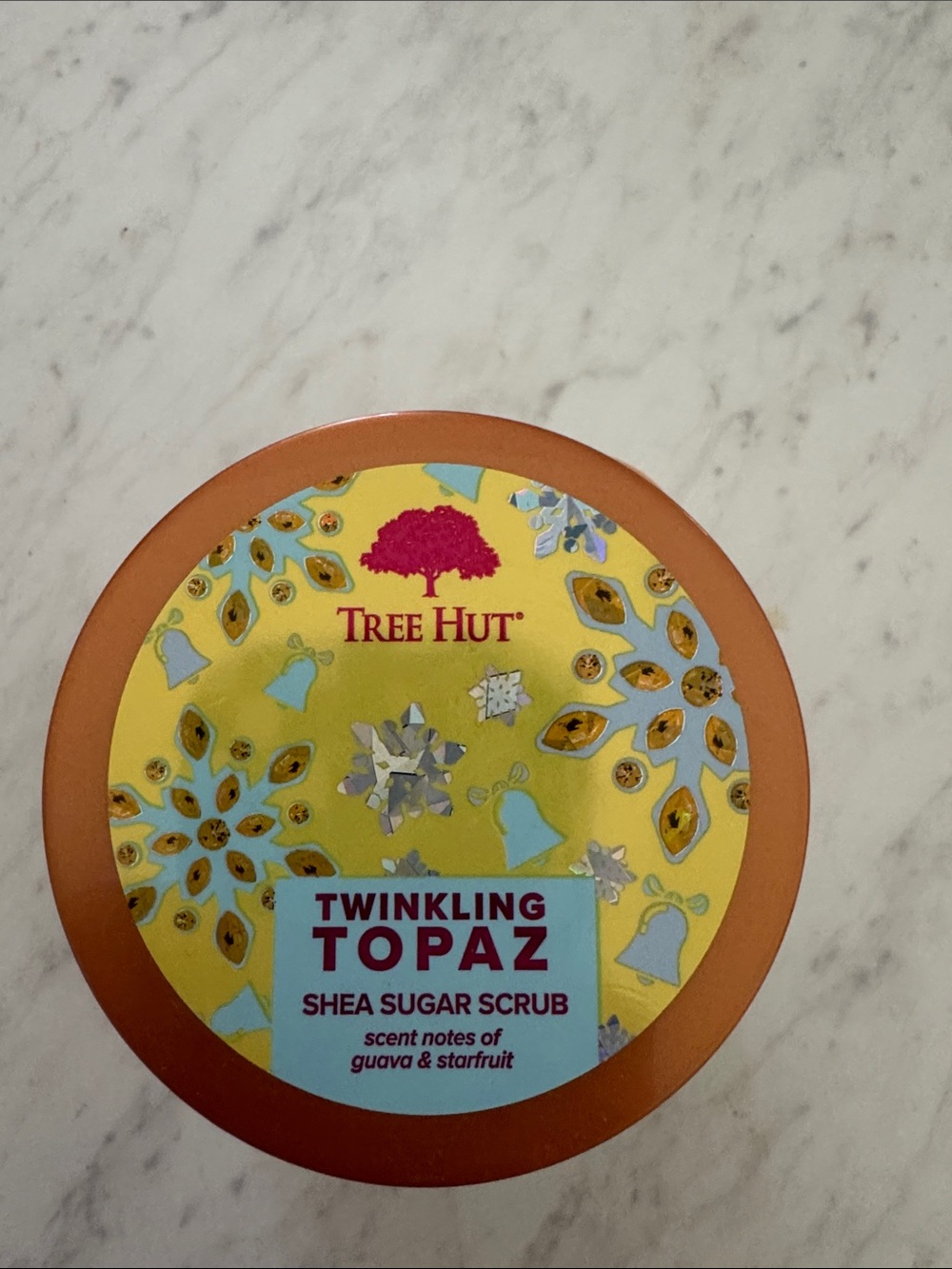 Tree Hut Twinkling Topaz Shea Sugar Scrub - Yellow & Copper